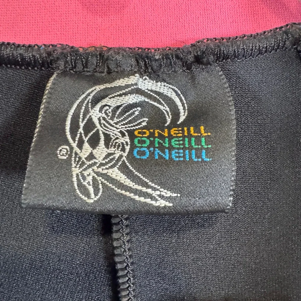O'Neill Wetsuit Jacket Womens 10 Vintage 950552 Surfing Diving Black Smoothskin